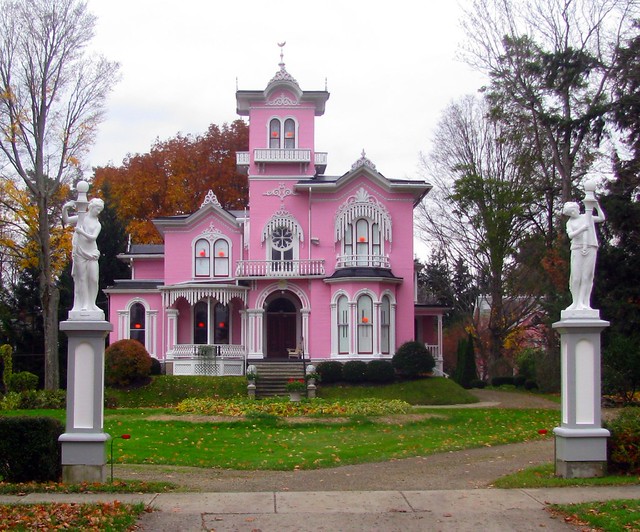 The Pink House in Wellsville, NY a photo on Flickriver