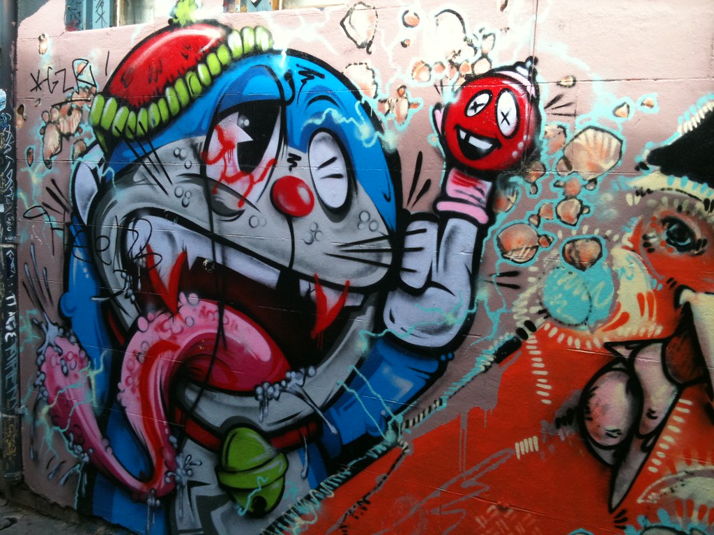 20+ Gambar Grafiti Doraemon Keren 3d Gambar Keren HD