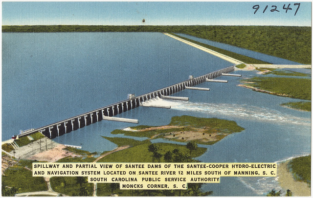 Spillway and partial view of Santee Dams of the SanteeCoo… Flickr
