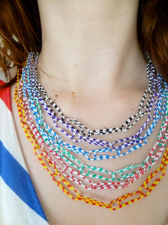 The Joy of Fashion DIY Paperclip necklace