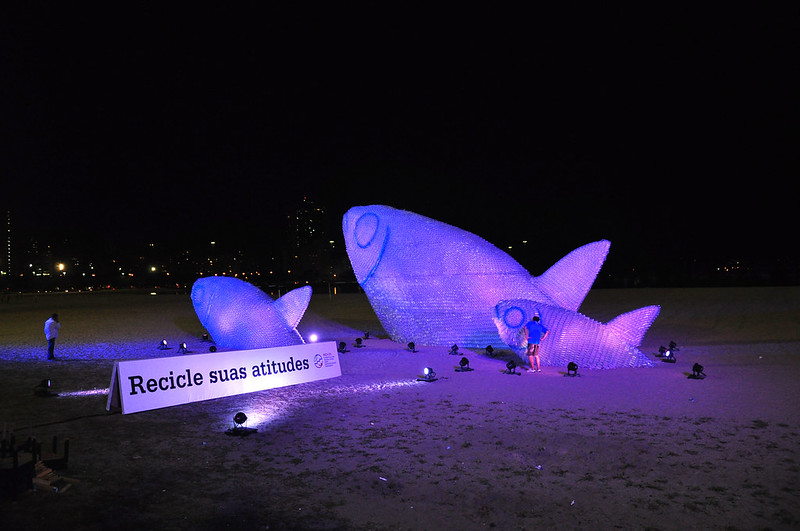 Giant Fish Sculptures Made from Discarded Plastic Bottles » TwistedSifter