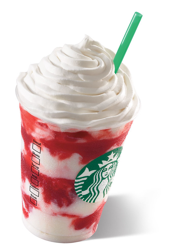 strawberries and cream frappuccino
