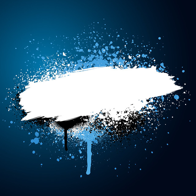 Blue paint splatter Flickr Photo Sharing!
