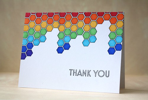 Cards Challenge~Hexagons by L. Bassen