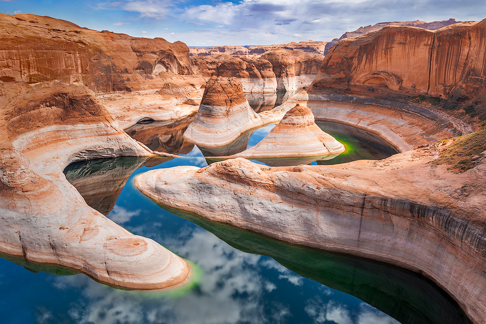 Reflection Canyon, Lake Powell. Reflection canyon is a rem… Flickr