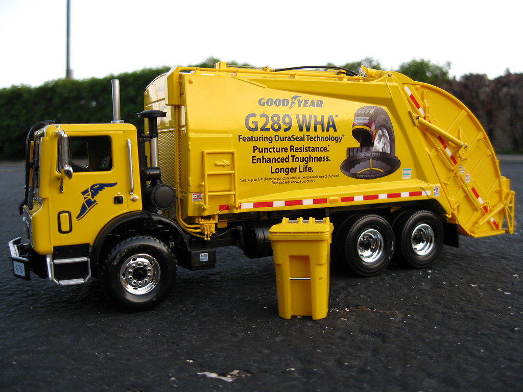 First Gear GoodYear rear load garbage truck a photo on Flickriver