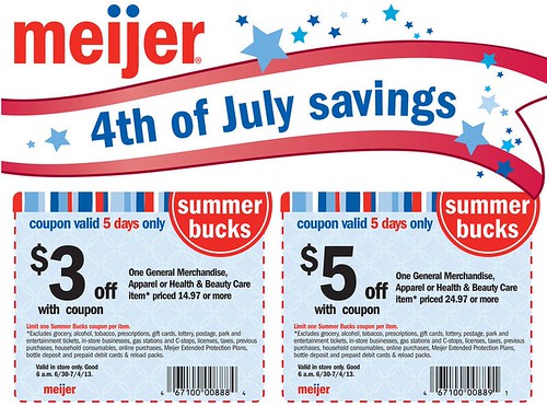 Meijer 4th of July Sale 6/30/2013 7/6/2013 The Shopper's Apprentice