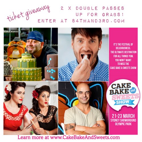 Ticket Giveaway to Cake Bake and Sweets Show Sydney 2 x double passes