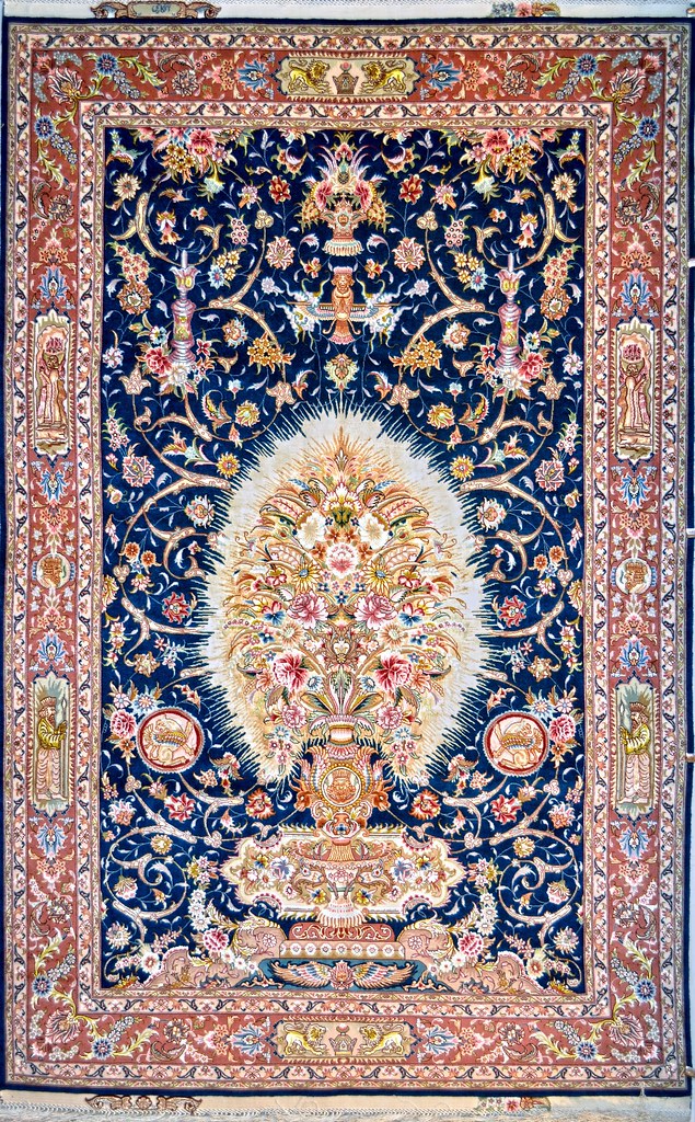 One of a kind Tabriz Silk "Available in pair" Silk Persian ... (635 x 1024 Pixel)