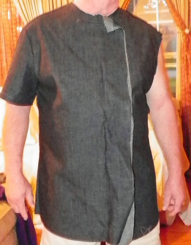 front of man's shirt