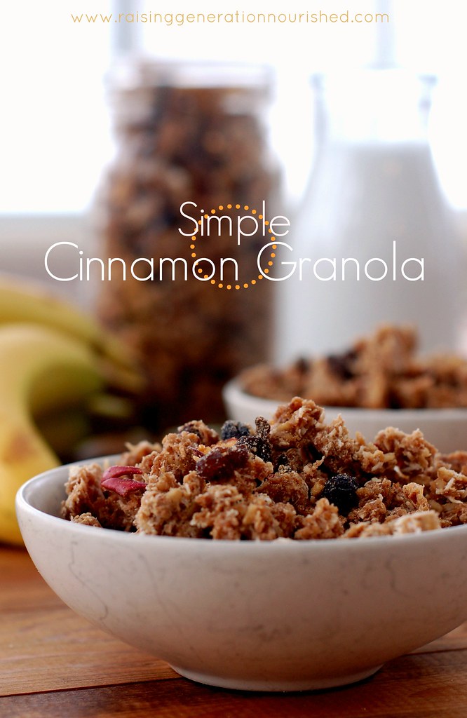 Simple Cinnamon Granola Gluten & Refined Sugar Free Raising