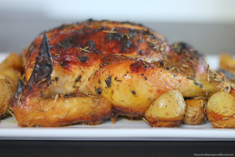 Pollo al horno con papas