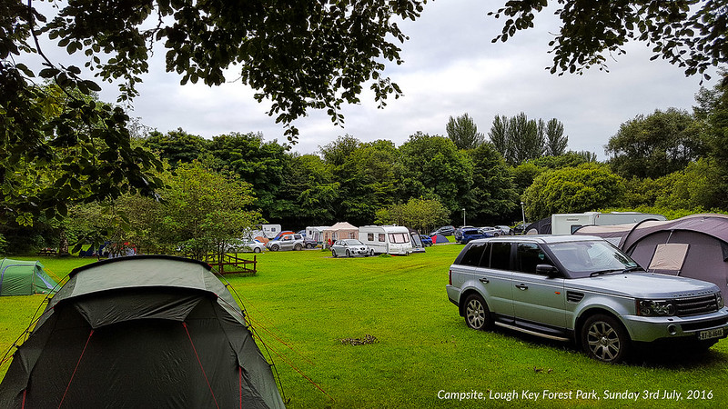 Campsite, Lough Key Forest Park, Sunday 3rd July