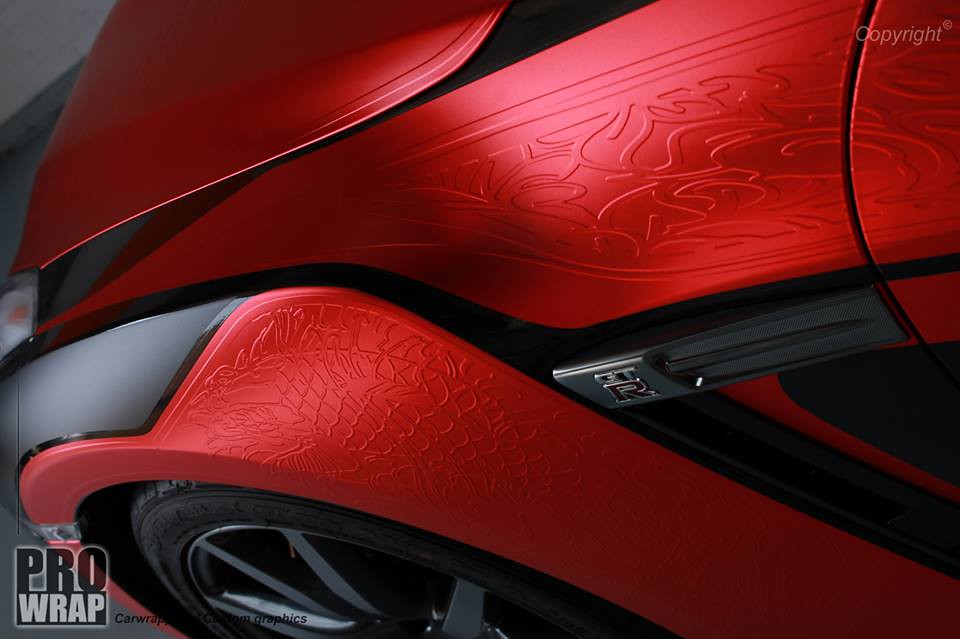 Decorative Embossed GTR by PROWRAP! Paint Is Dead