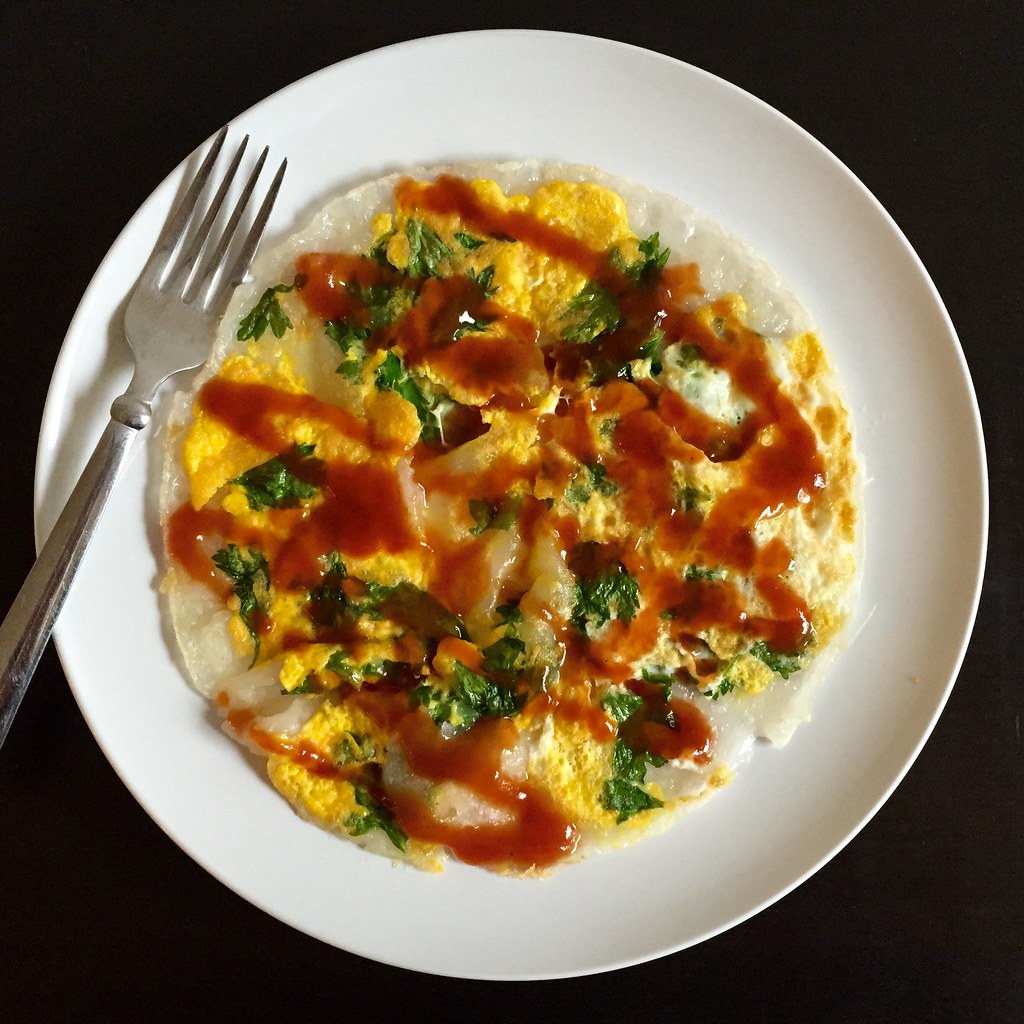 The Cooking of Joy Taiwanese Oyster Omelet (Without the Oysters)