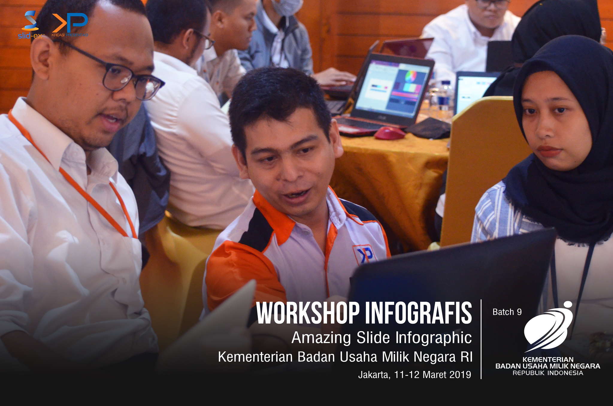 Infografis Kementerian BUMN Kreasi Presentasi