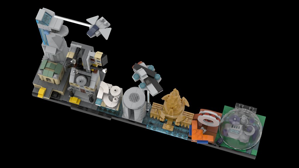 LEGO MOC Avengers Skyline Architecture by MOMAtteo79 Rebrickable