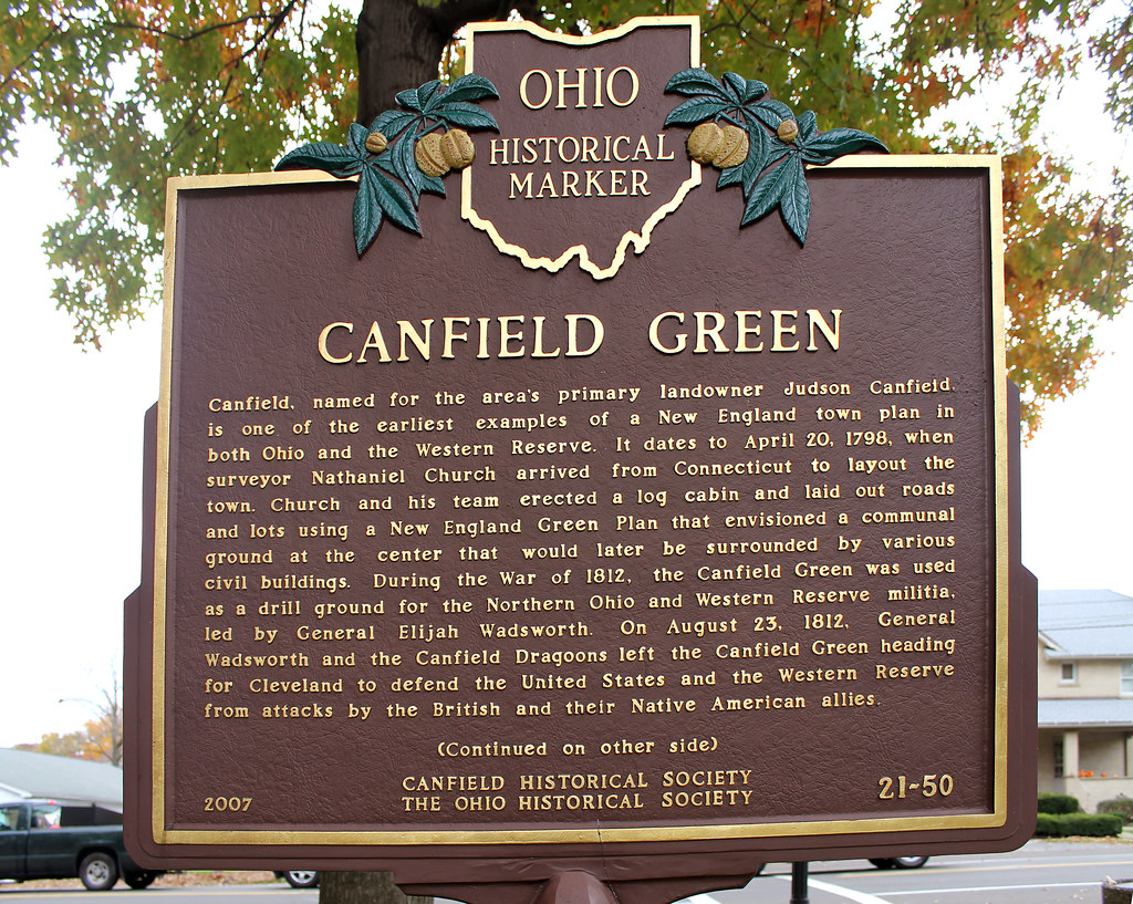 Canfield Southern Green Historic Marker 2150 (Side 1) Flickr