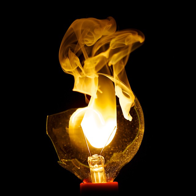 91/365 Burning light bulb Flickr Photo Sharing!