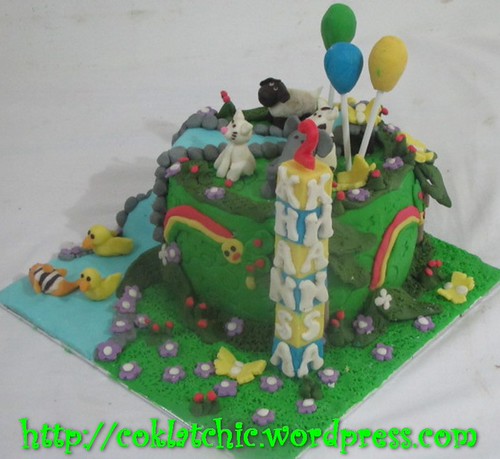 Cake sapi, gajah, domba, bebek, kucing, ikan dan bebek KHANSA Jual