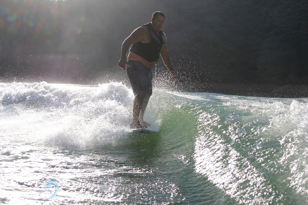 Longboard Fun Wakesurfing