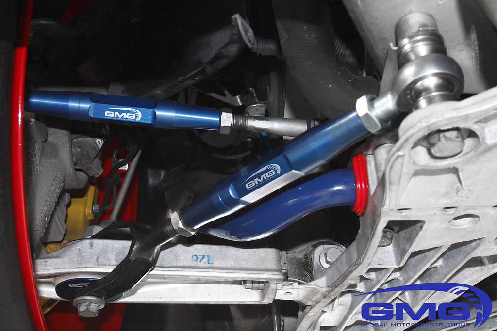 Gmg racing porsche 996 997 suspension upgrade front rear bump steer kit