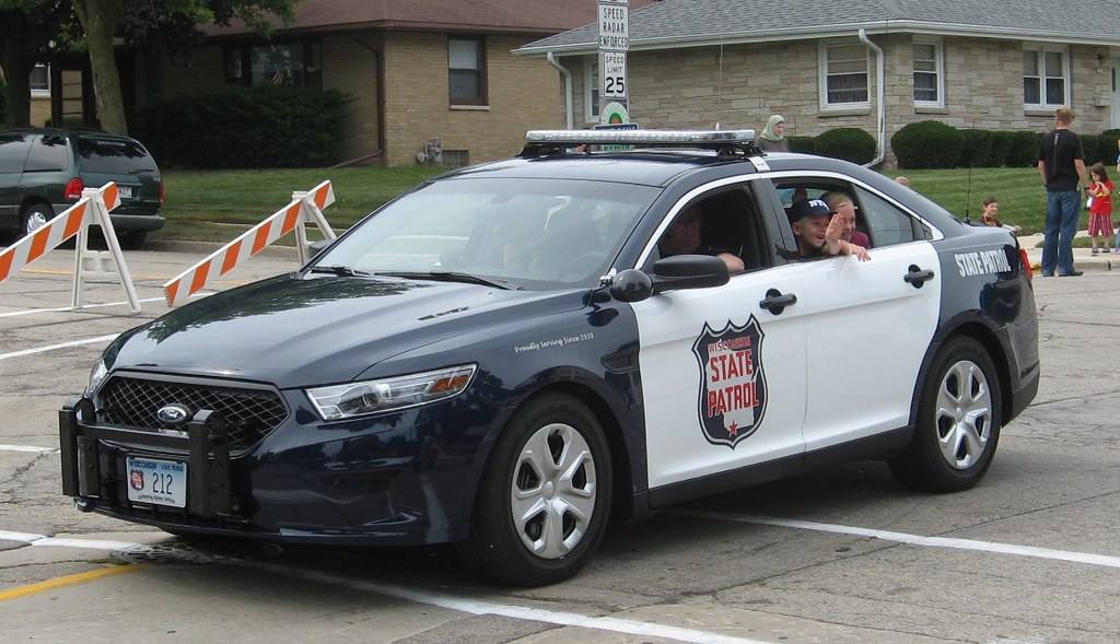 Wisconsin State Patrol in St Francis Days Parade a photo on Flickriver