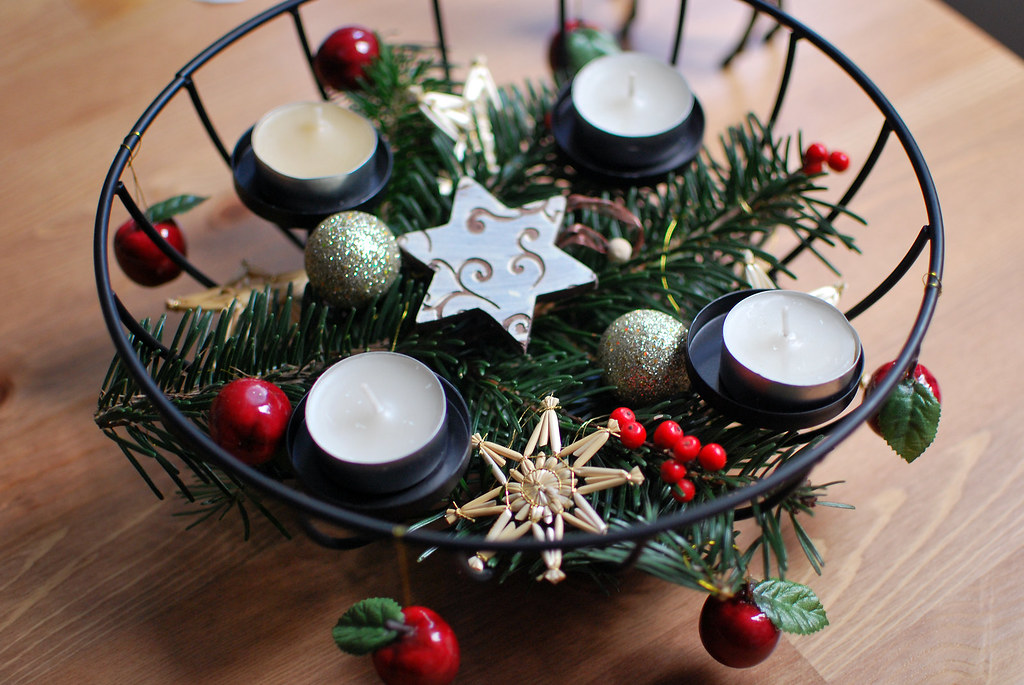 DIY Adventskranz Pixi mit Milch