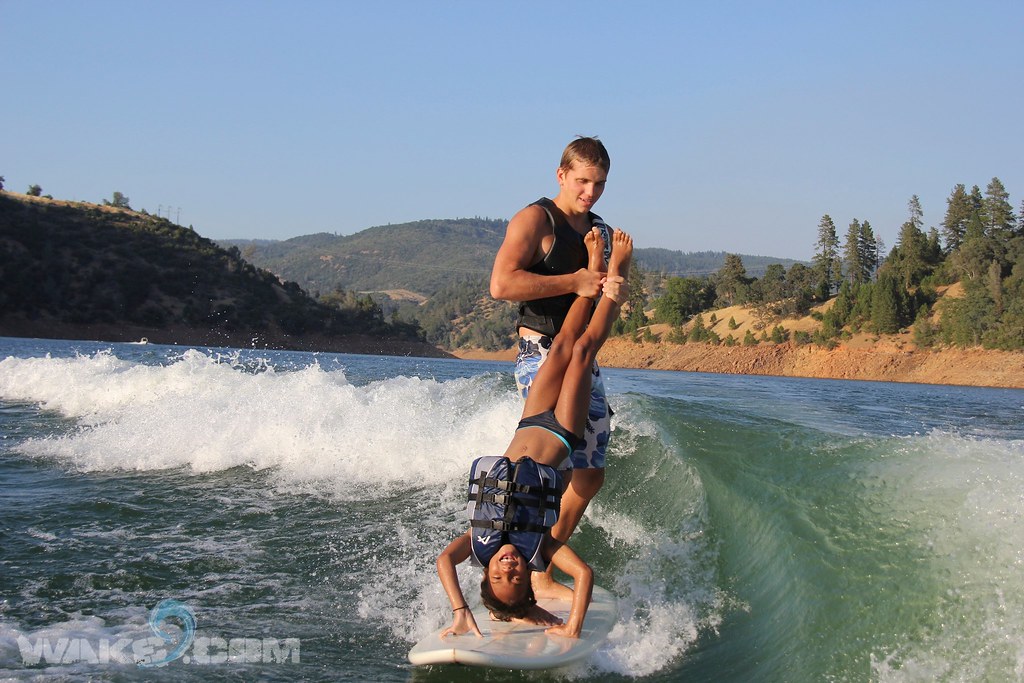 Longboard Fun Wakesurfing
