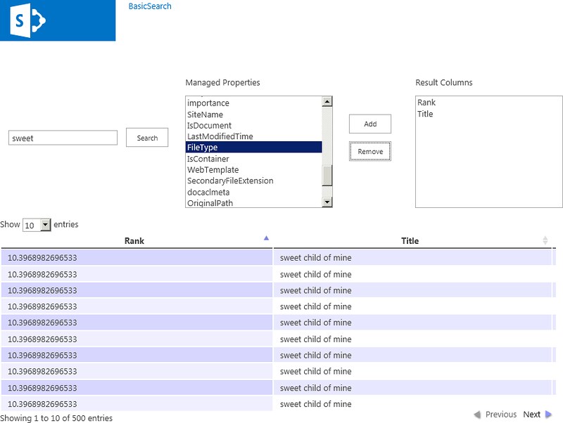 SharePoint Field Notes SharePoint 2013 Search with REST, App Model and
