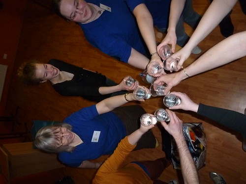 Zum Tagesabschluß eine Runde Mineralwasser