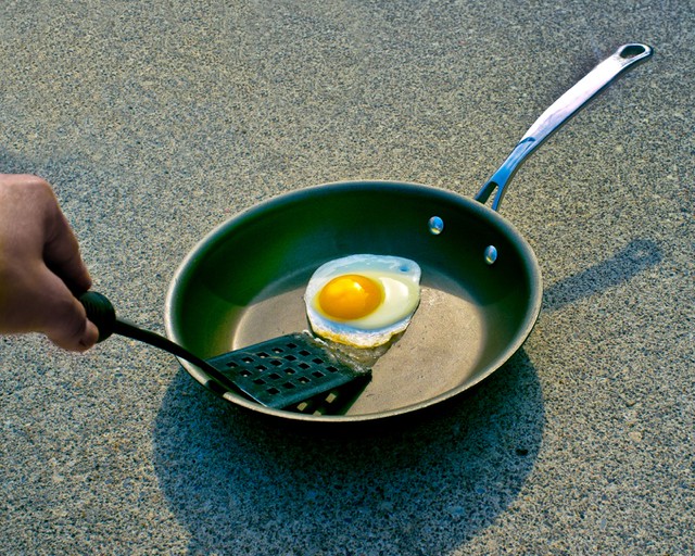frying eggs on the pavement Flickr Photo Sharing!