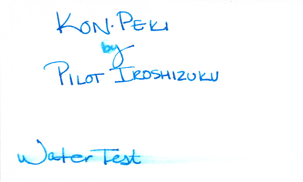 Pentulant INK REVIEW Pilot Iroshizuku Kon Peki