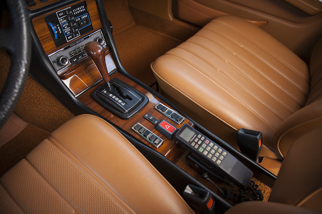 I didn't have the heart to remove this car phone. You gotta love the