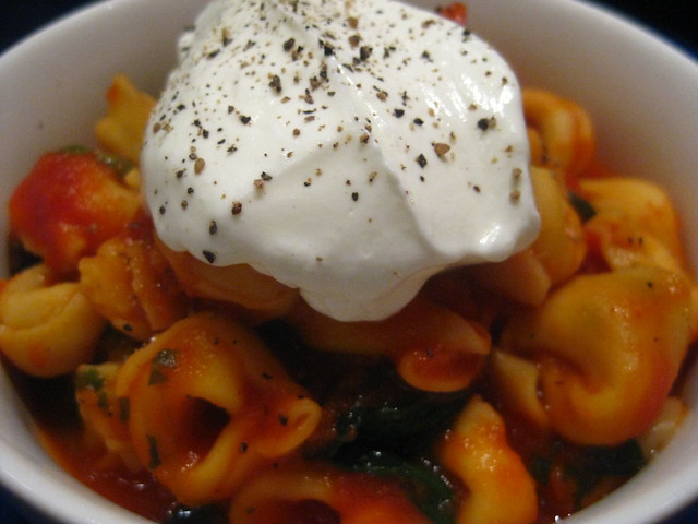 Tomato and Spinach Tortellini Tomato Kumato