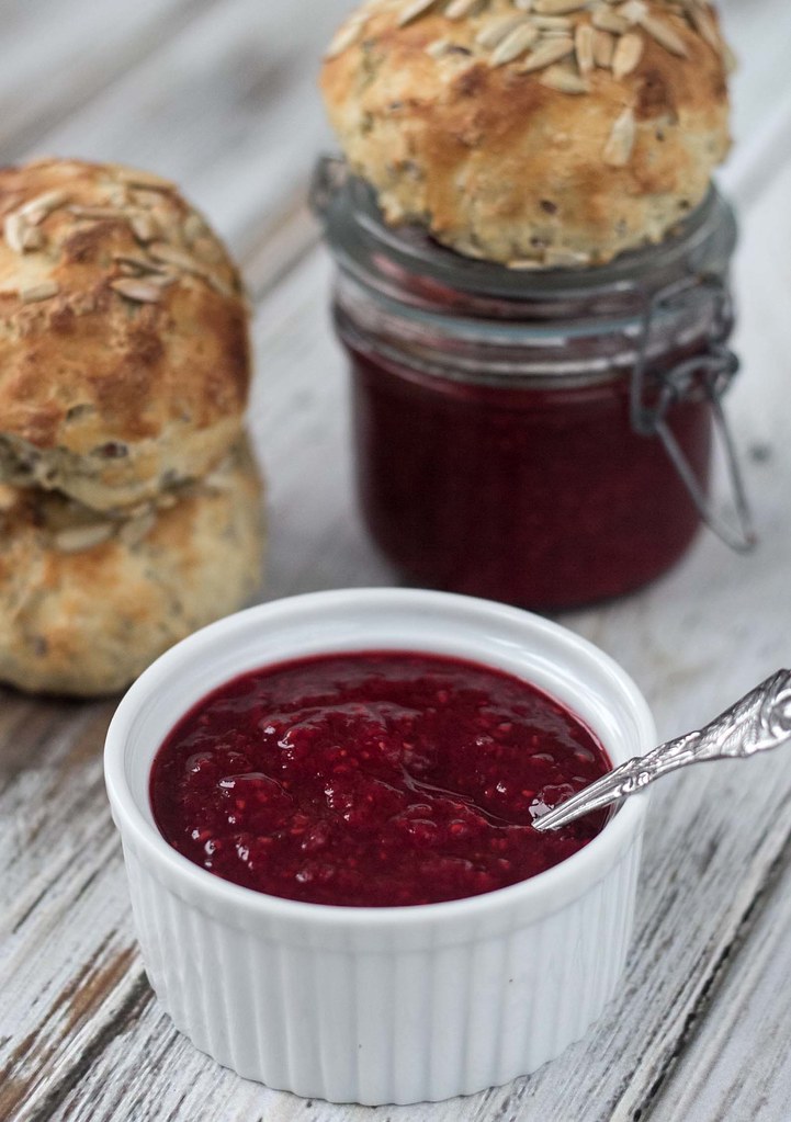 StrawberryRaspberry Jam easy recipe, 4 ingredients!