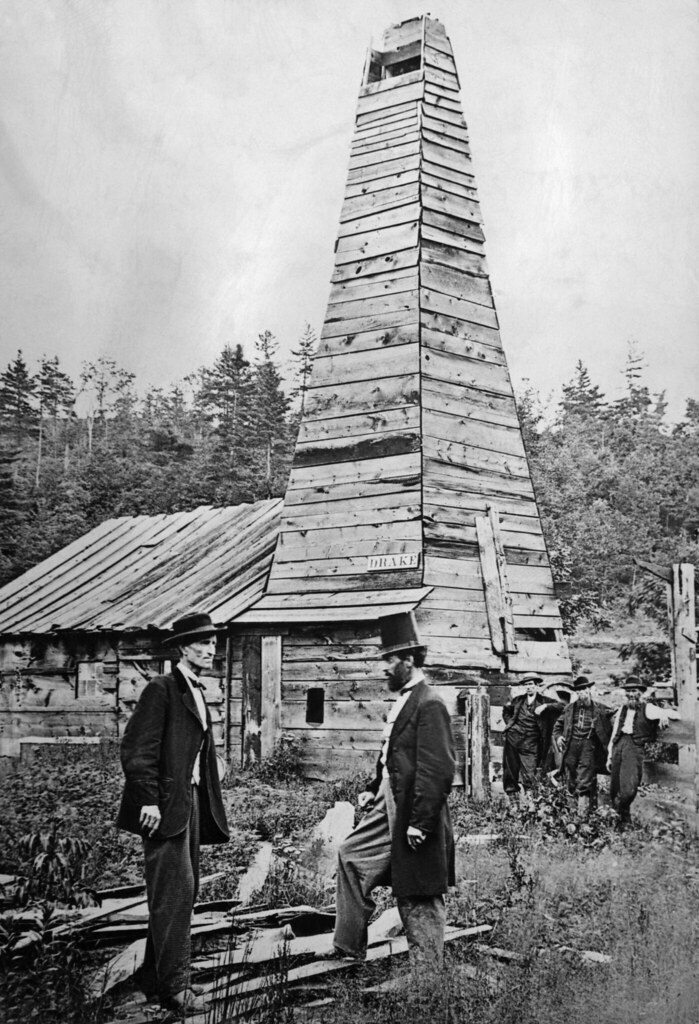 1861. The first oil well in Titusville, Pennsylvania, USA.… Flickr