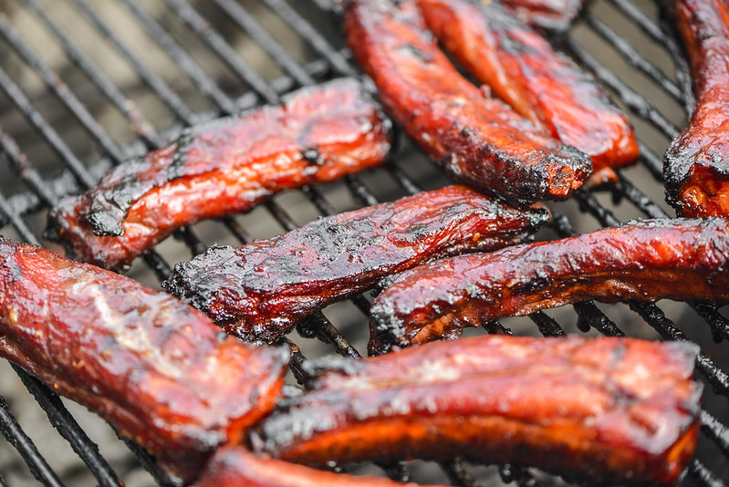 Grilled Chinese Char Siu Spare Ribs Recipe The Meatwave