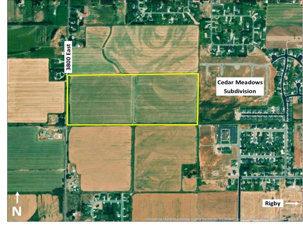 UNDER CONTRACT Rigby 350 North Irrigated Farm for Sale in Rigby, ID