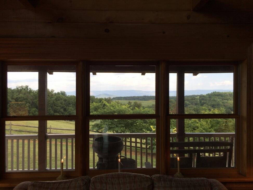 Unique Dream Log Home Overlooking 88 Acres of Picturesque Mountain Views for Sale in Timberville