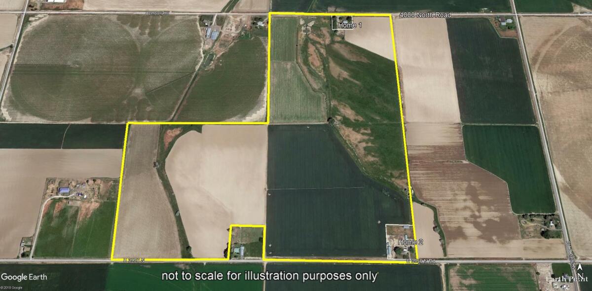 Filer Farm with two homes for Sale in Filer, ID Twin Falls County