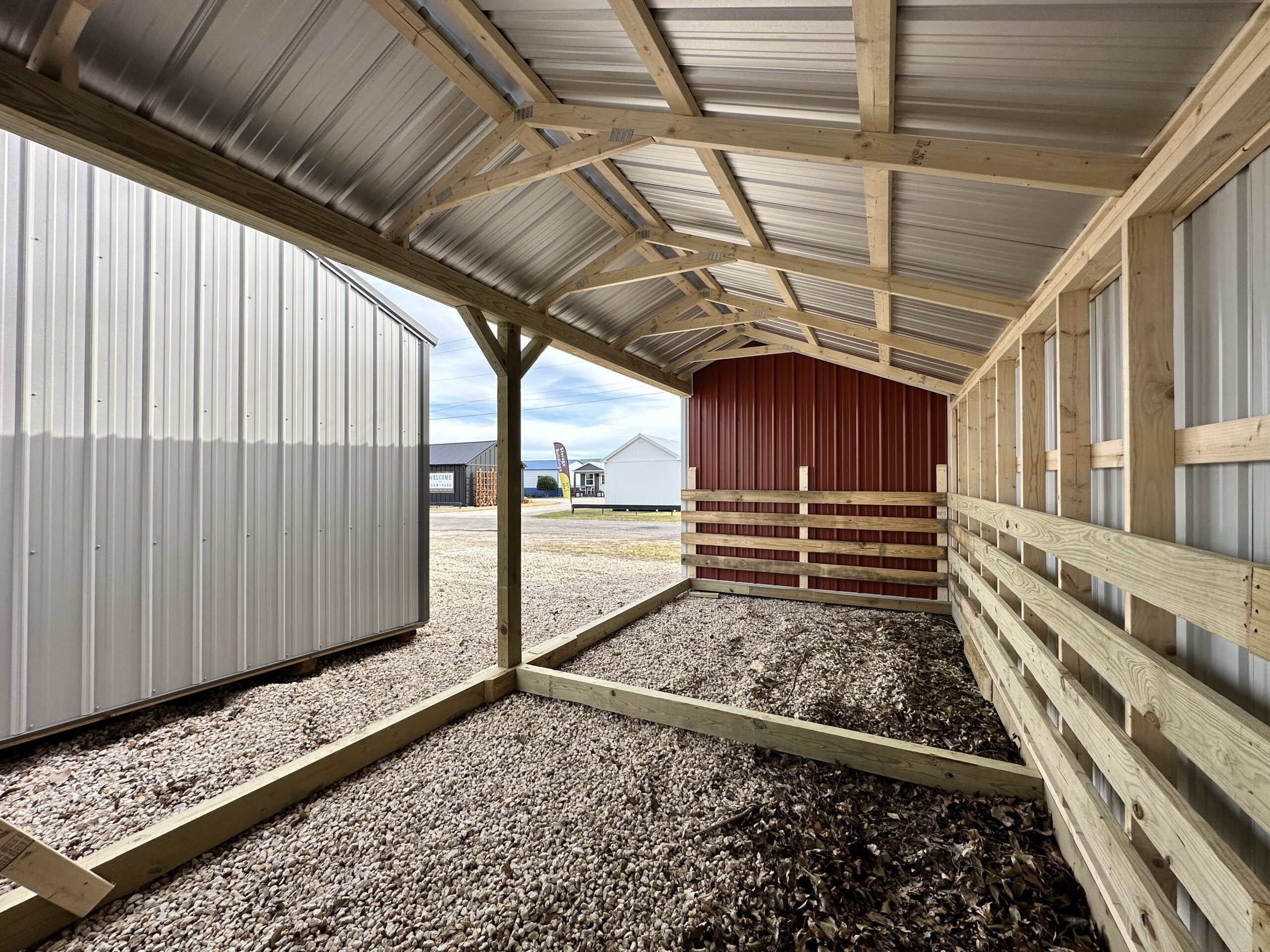 10x28 Metal Loafing Shed/ RunIn Barn FARM + YARD