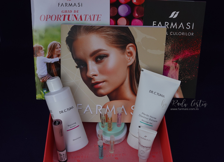 Comandă setul de bun venit Farmasi + catalog Farmasi pagini parfumate