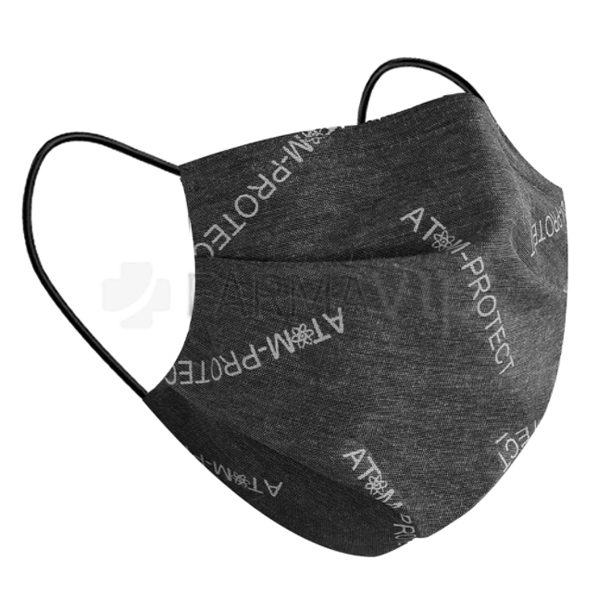 Barbijo Atom Protect Conicet Black Adultos X 1 Unidad - Farmavip