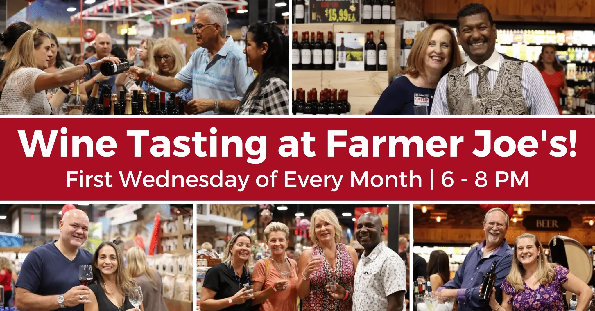 Monthly Wine Tasting Farmer Joe's