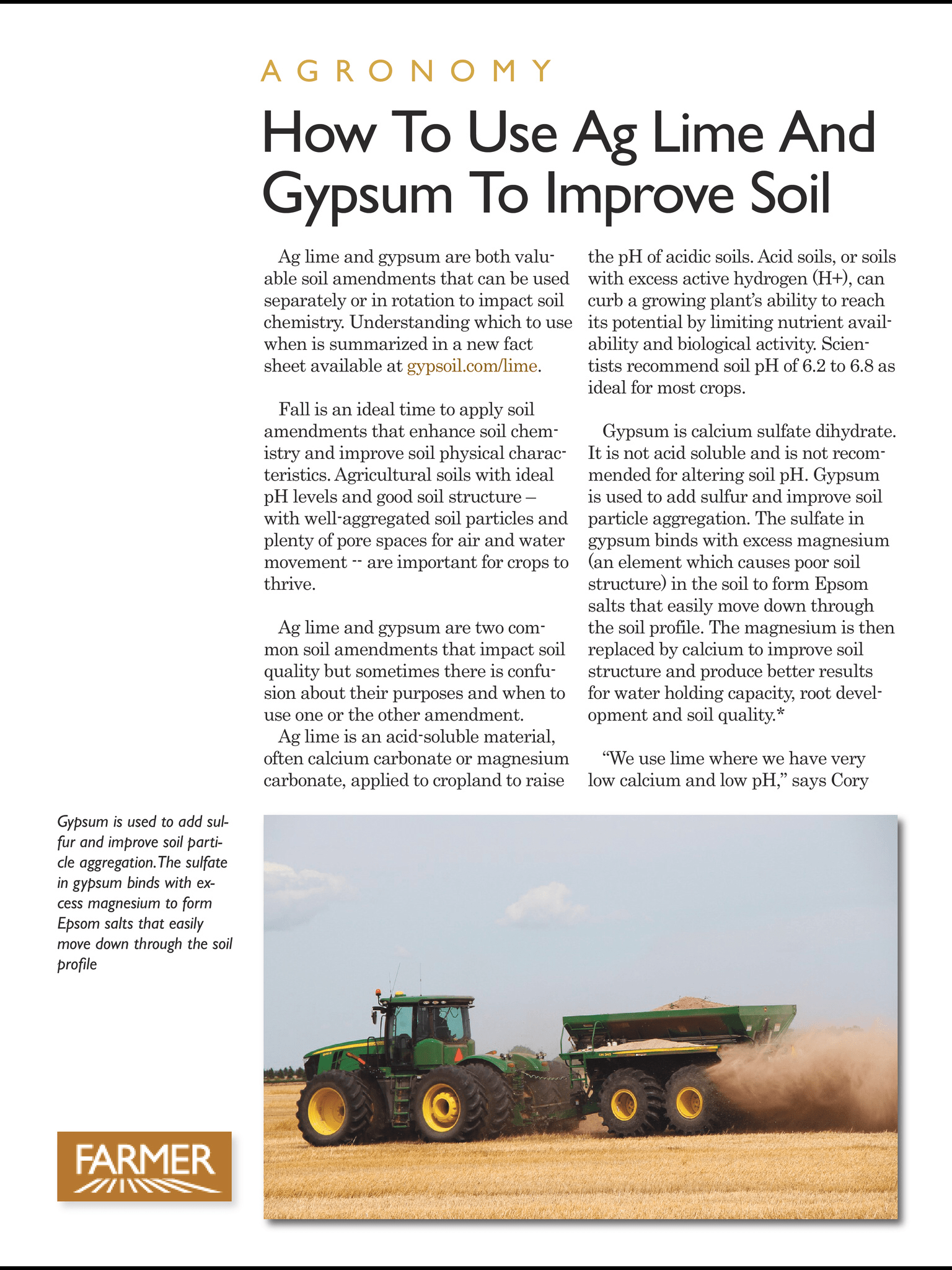 Ag lime Farmer Magazine
