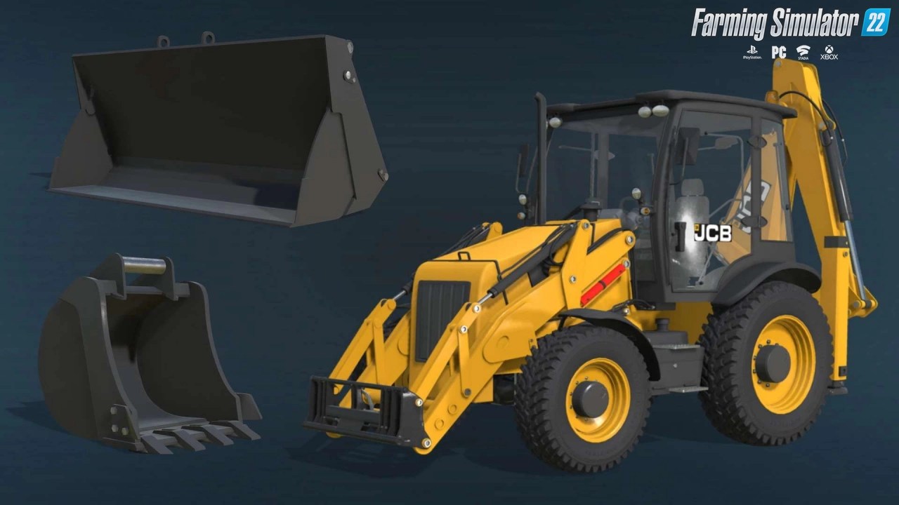 JCB CX Pack (JCB 3CX + JCB 4CX) v1.1 for FS22 Backhoe