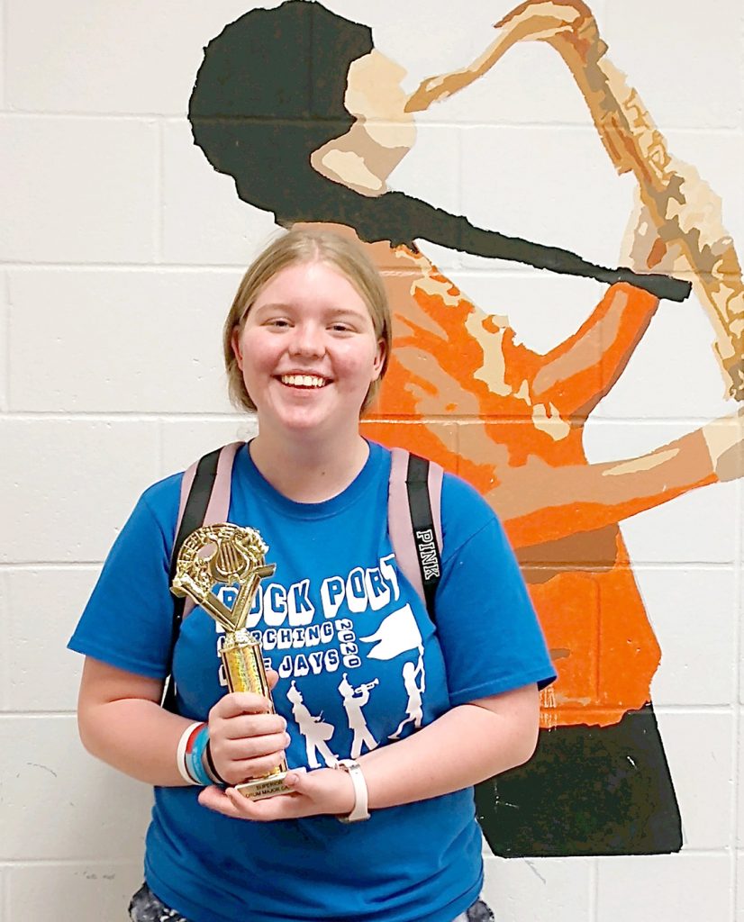 Rock Port Drum Major attends camp