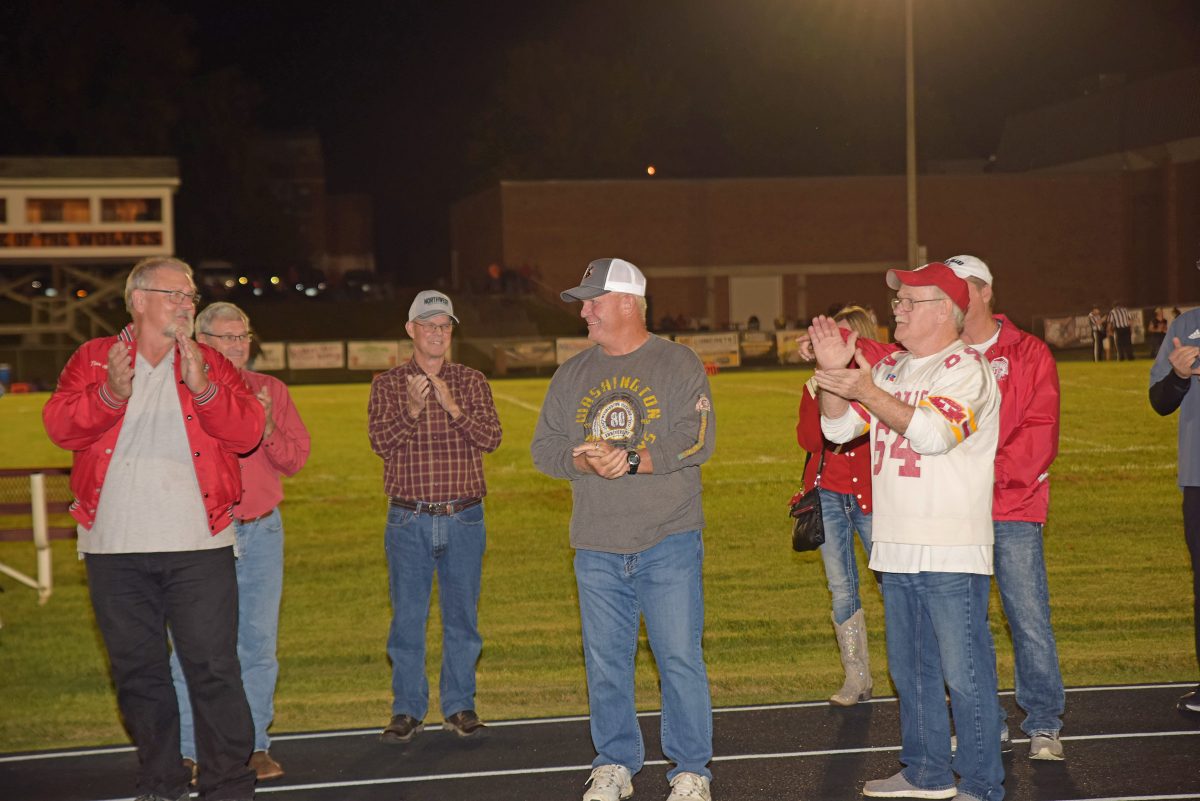 1971 THS Class 1A State Champion Football Team honored at game