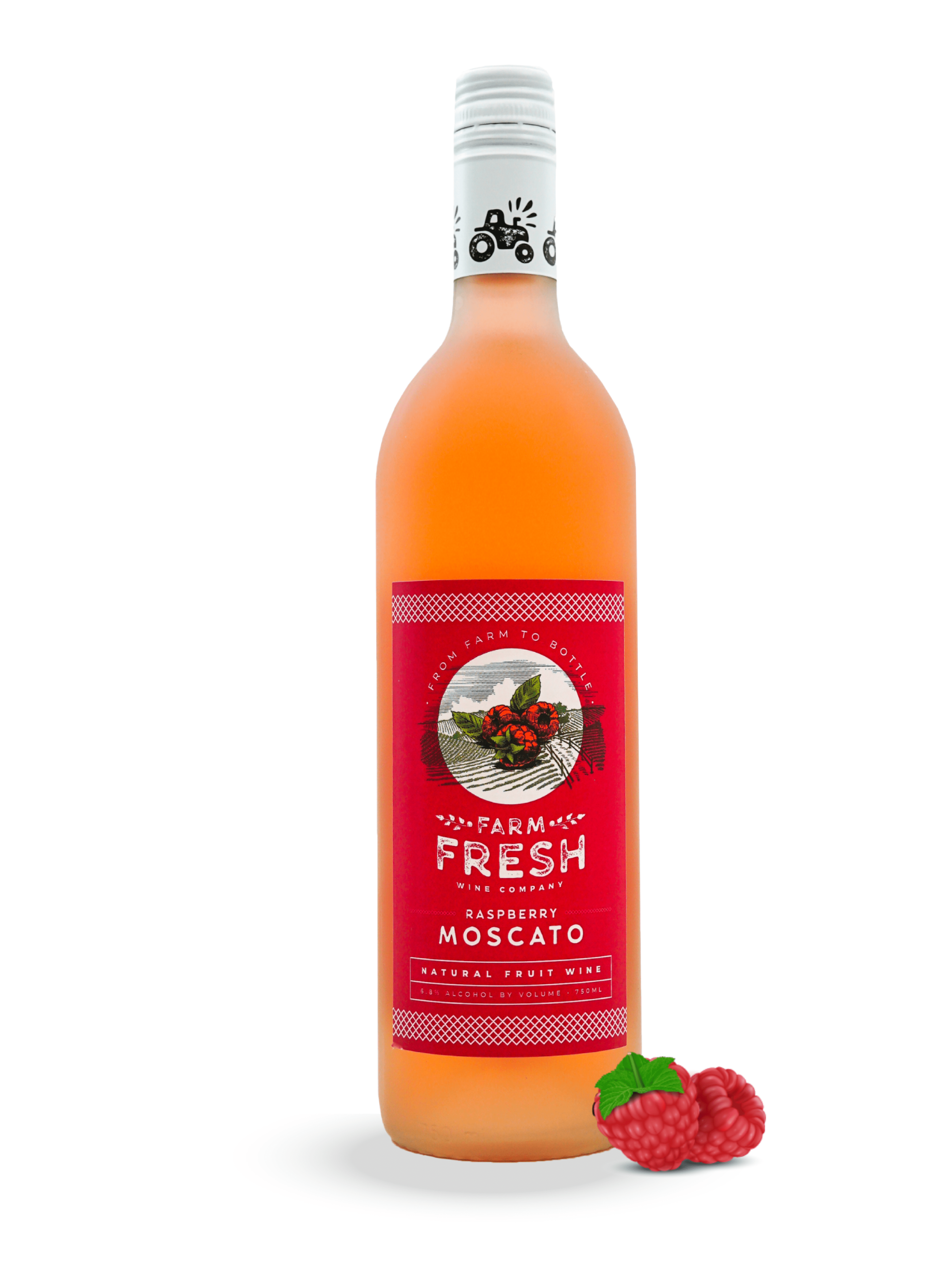 Raspberry Moscato - Farm Fresh Wine Company